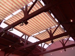 Markilux Roof Festoon installed into an open area