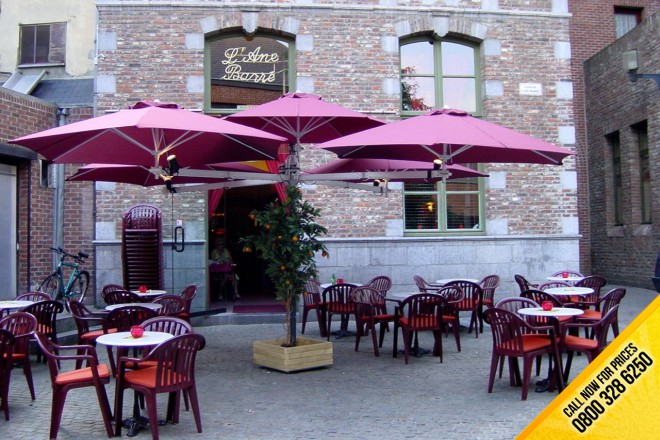 Commercial Paraflex Adjustable Umbrella Parasol