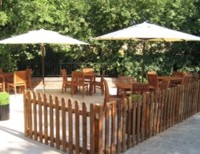 Poggesi Bambino installed in pub & restaurant dining area Bambino-outside-area-250w