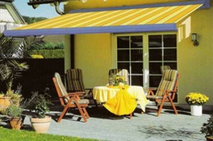 weinor semina patio awnign yellow