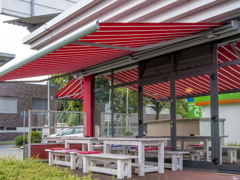 Commercial Retractable Awnings Cassette Awnings for Commercial Use