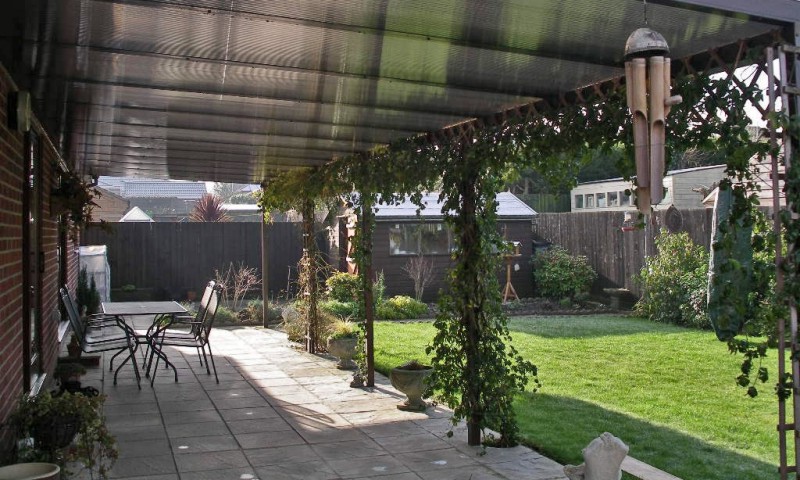 Stylish veranda for dommestic use