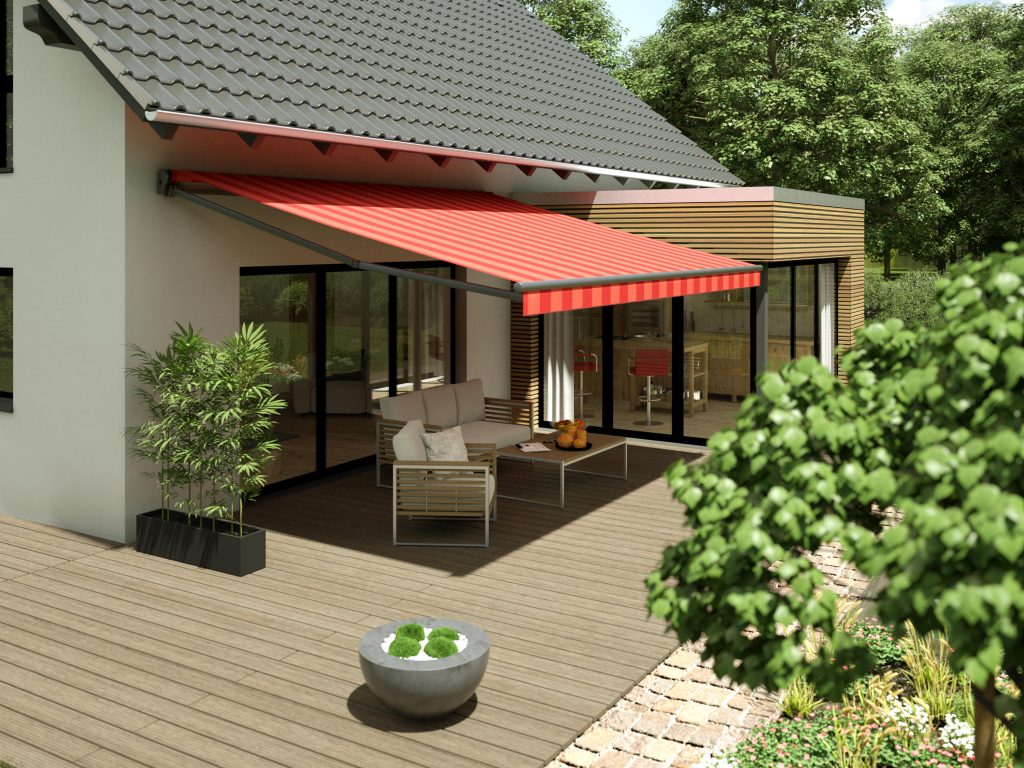 Awnings with Adjustable Pitch Markilux 1300 Awning with Adjustable