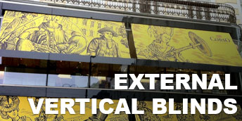 external electric fabric blinds