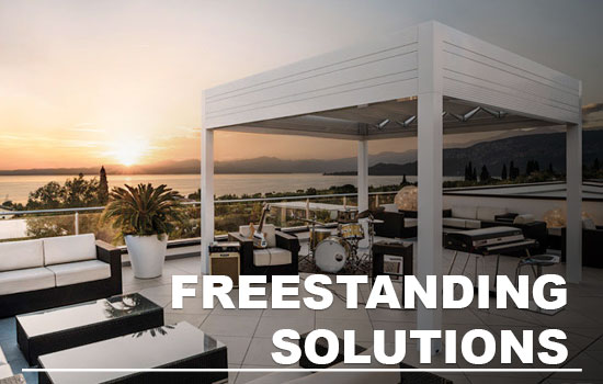 free standing weather protection structures