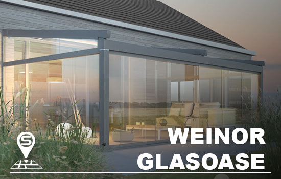 Weinor Glasoase - the outdoor glass room for luxury outdoor living