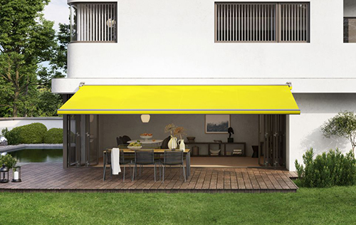 MX-3 yellow retractable awning