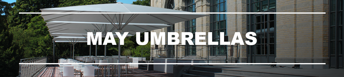 May domestic and commercial umbrellas