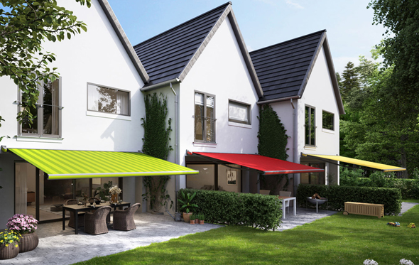 Three Markilux retractable awnings