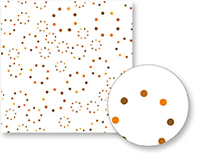 Circles Orange - smart art fabric