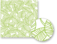 Leaves Green - smart art fabric