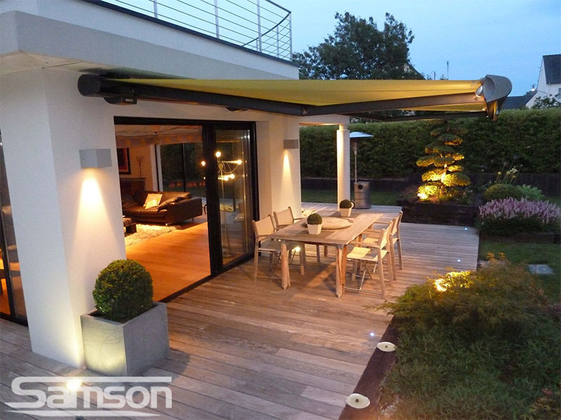 Retractable Awnings with LED Spot lights