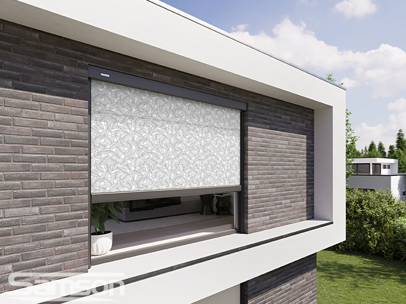 Markilux 779-776 Vertical Blind with custom fabric