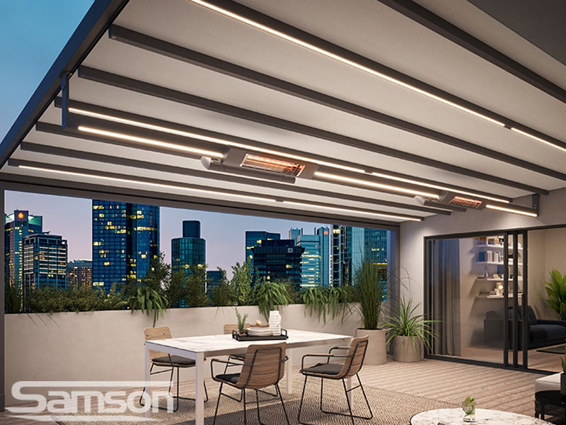 Markilux Pergola Stretch with Infrared Heating