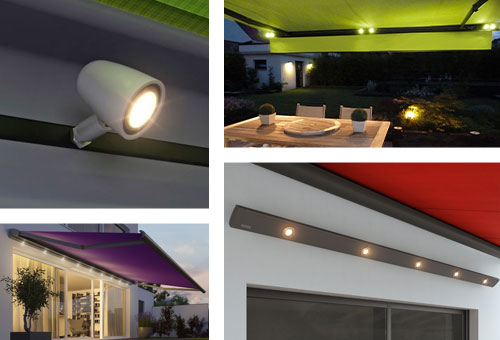 Retractable Awnings with LED Lighting