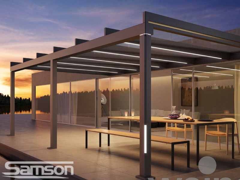 Weinor Terrazza Pure  with integrated LED Lighting
