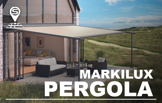 Markilux Pergola retractable fabric tensioned canopy