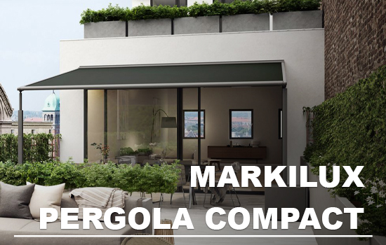 Markilux Pergola Compact electric fabric canopy