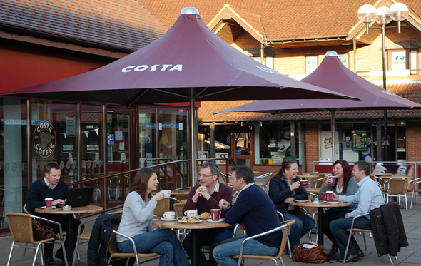Costa Coffee Parasol