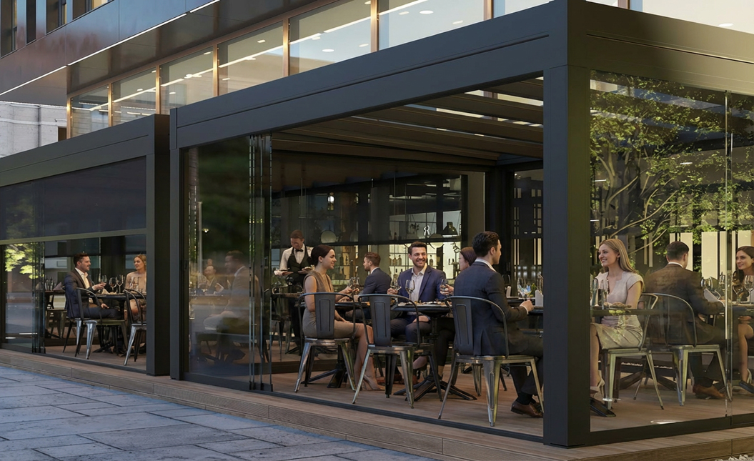 Free Standing Commercial Shading Solutions