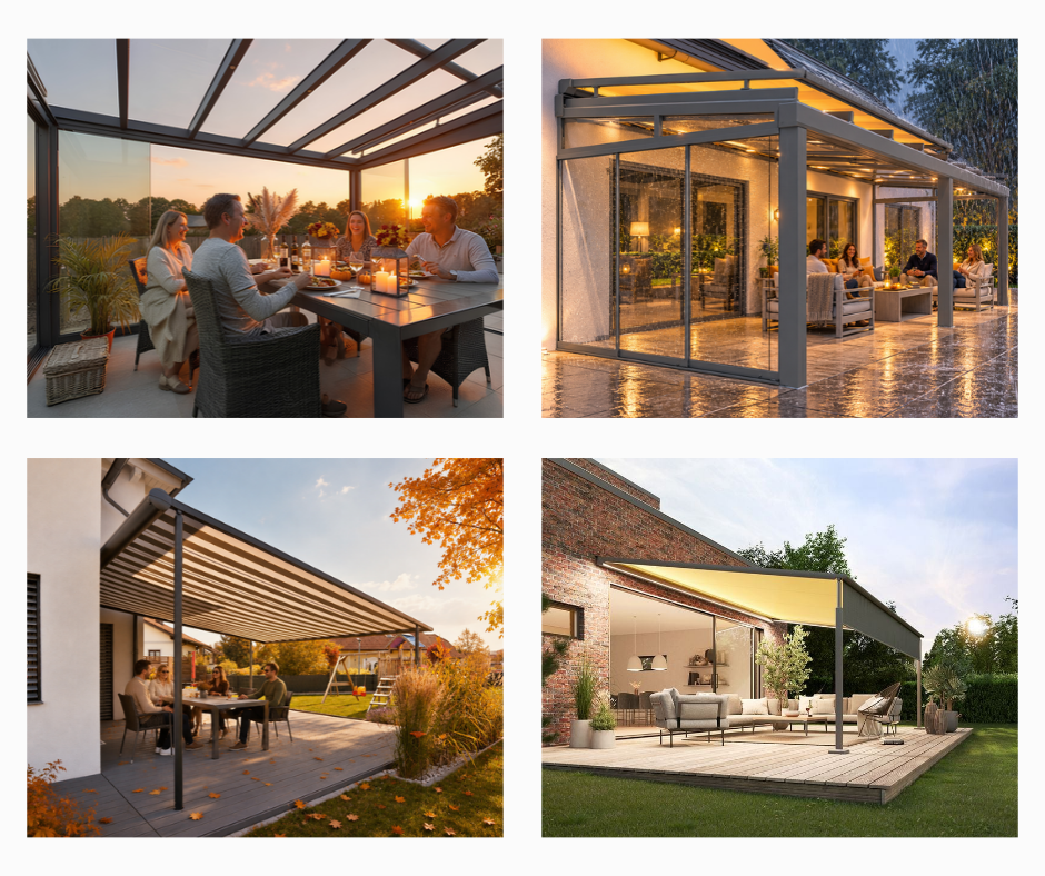 No suitable wall for an awning? Your patio may still have options